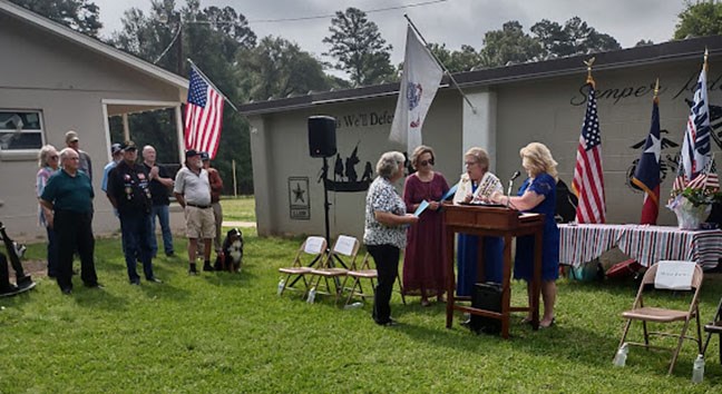 Honorary Partner ceremony for TX VVA Chapter 932 by the Mary Tyler NSDAR.
